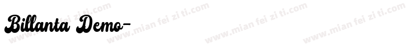 Billanta Demo字体转换